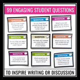 Writing Prompts or Discussion Prompts Cards - Journal or Opinion Writing Topics