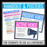 Active and Passive Voice - Presentation, Assignment, and Classroom Posters