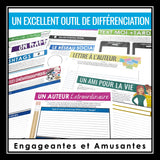 Activités et tâches créatives en lecture et écriture - French Reading Activities