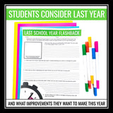 Back to School Activity - Reflection and Goal Setting First Week Assignment