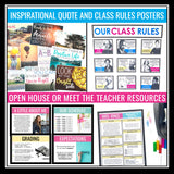 Back to School Bundle - Teacher Binder, Posters, Slides, Classroom Management