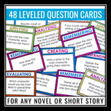 Bloom's Taxonomy Posters, Reading Question Cards, and Assignment for Any Story