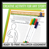 Halloween Character Analysis Assignment for Any Novel or Short Story - Costume