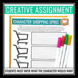 Character Analysis Assignment Any Novel or Short Story - Character Shopping