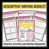 Descriptive Writing Activities - Imagery and Figurative Language Popcorn Writing