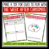 Christmas Activity - Elf Toy Making Challenge and Holiday Writing Assignment