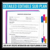 Emergency Sub Plan - Missing Teacher Substitute Teacher Lesson and Activity