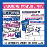 End of the Year Activity - Passport Stations Review & Reflection Fun Assignments