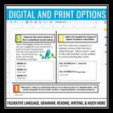 English Bell Ringers - Grammar, Vocab, Reading, Writing - Digital Print Bundle