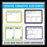 Exit Tickets for Any Subject - Digital Comprehension Exit Slips or Exit Passes