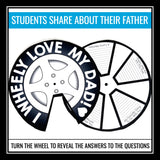 Father's Day Activity -  Interactive Wheel Craft Assignment for Father's Day