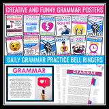 Grammar Activity Bundle - Activities, Assignments, Slides, Posters, Task Cards