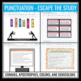 Grammar Escape Room Bell Ringer Activities Digital Bundle - Breakout Games