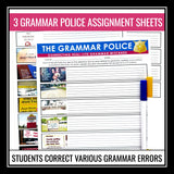 Grammar Activity - Editing Grammar Errors in Real Examples Slides & Assignment