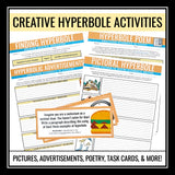 Hyperbole Activities, Assignments, Slides Literary Devices & Figurative Language