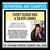 Idiom of the Week Posters - Classroom Bulletin Board Decor Idioms - Vol 2