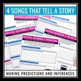 Inference Activity - Making Inferences in Song Lyrics Music Reading Assignments