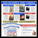 Julius Caesar Unit Plan - Complete Drama Reading Unit for Shakespeare's Play