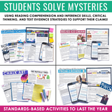 Reading Mysteries Program - Full Year Close Reading Inference Activities for ELA