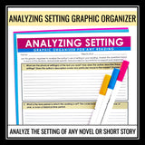 Setting Lesson - Story Elements Presentation, Graphic Organizer, & Assignment