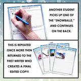 Writing Activity - Snowball Writing Collaborative Narrative Classroom Activity