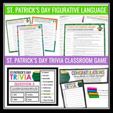 St. Patrick's Day Activities, Assignments Presentations, and Games Bundle