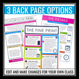 Syllabus Template - Editable Syllabus Infographic Templates for Back to School