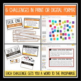 Back to School Escape Room - The Classroom Floor is Lava - Digital Print Bundle