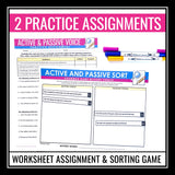 Active and Passive Voice - Presentation, Assignment, and Classroom Posters