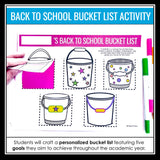 Back to School Activities and Assignments - First Days For Upper Elementary