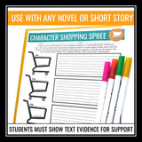 Character Analysis Assignment Any Novel or Short Story - Character Shopping