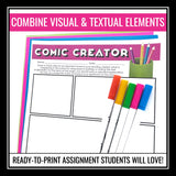 Comic Writing Assignment for Any Novel or Short Story - Drawing a Scene