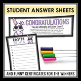 Easter Trivia Game - Easter Classroom Competition Interactive Holiday Game