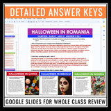 Halloween Around the World Reading Comprehension - Digital Assignments