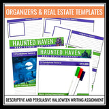 Halloween Descriptive Writing Activity Sell a Haunted House Real Estate Listing