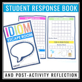 Idiom Escape Room Activity - Idiomatic Expressions Breakout Stations Review Game