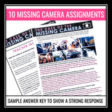 Inference Activities - Making Inferences with Pictures Missing Camera Activity