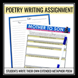 Mother to Son by Langston Hughes - Poetry Presentation and Assignments