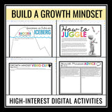 Growth Mindset Activities - Digital Classroom Challenge Activities & Assignments