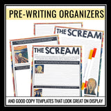 Halloween Writing Activity - Narrative Inspired by The Scream by Edvard Munch