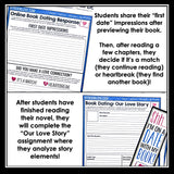 Reading Activity - Online Date With a Book Novel Choice Reading