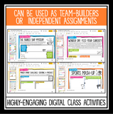 Team Building Activities - Back to School Videos & Assignments Digital Bundle