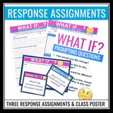 Discussion Activity - What If? Speaking Activity Prompt Cards and Assignments