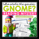 Close Reading Mystery Inference Text Evidence Activity - Who Stole the Gnome?