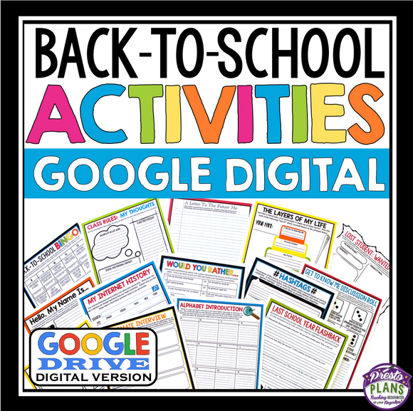Digital All About Me - All About Me in Google Slides - Back to