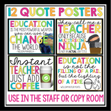 TEACHER QUOTE POSTERS & BOOKMARKS