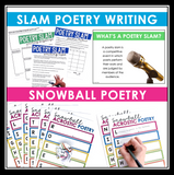 Poetry Writing Unit Assignments and Activities - Poem Writing Bundle