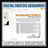 Nonfiction Reading Comprehension Digital Article & Activities - Marianas Trench