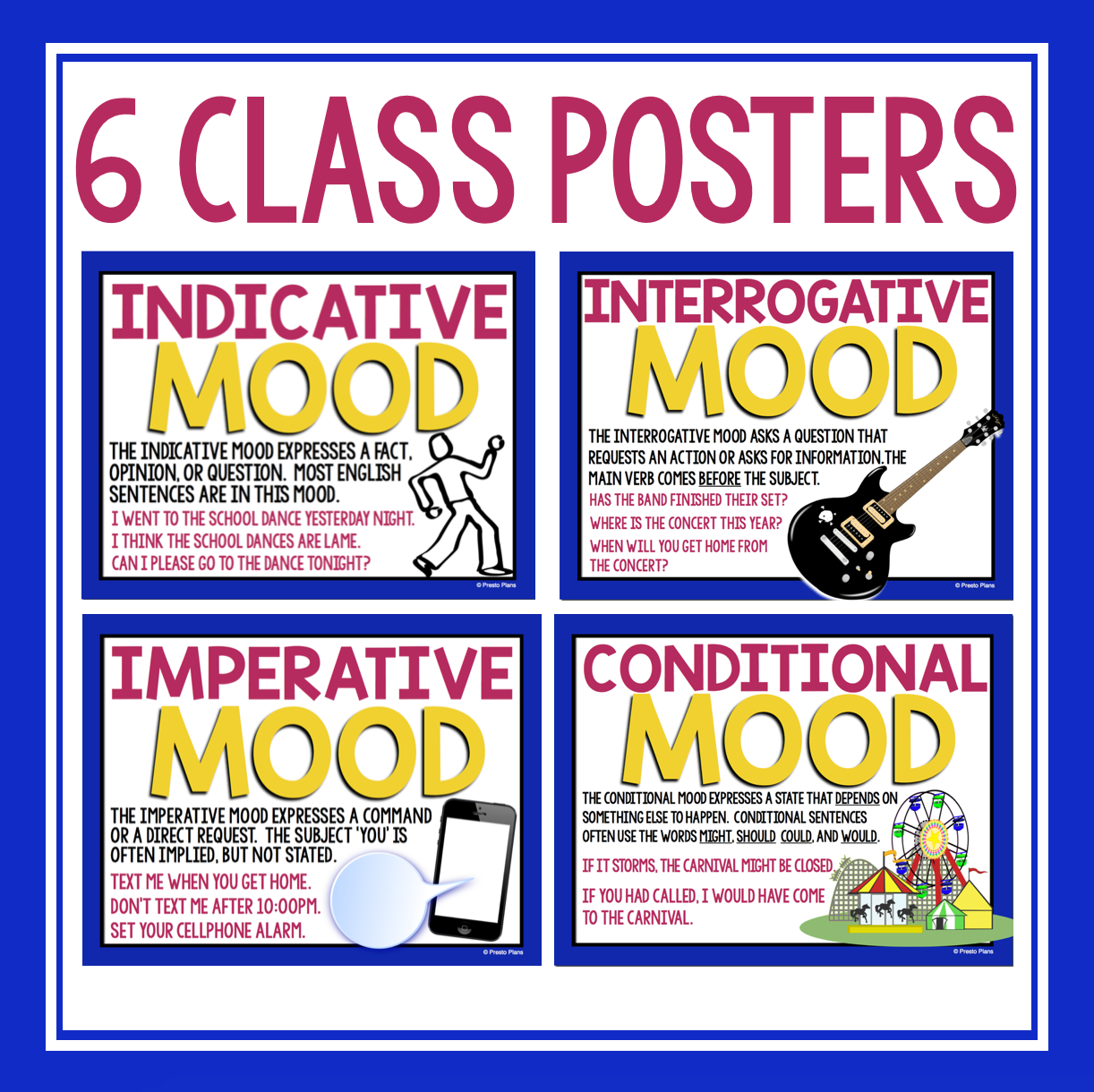 Verb Moods Practice Worksheet Presto Plans